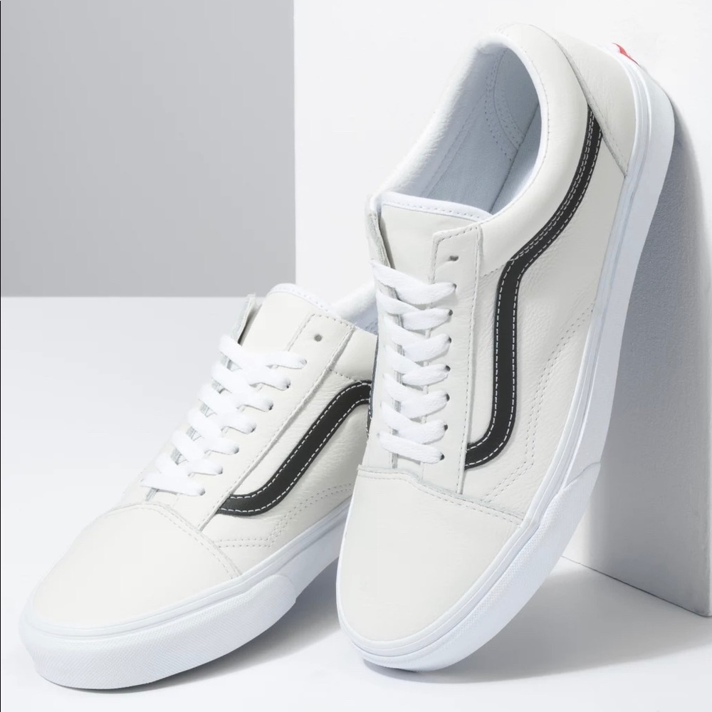 NEW Vans Leather Pop Old Skool - Picture 3 of 5